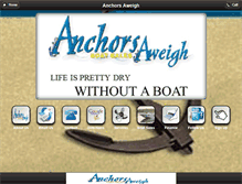 Tablet Screenshot of anchorsaweighboats.com